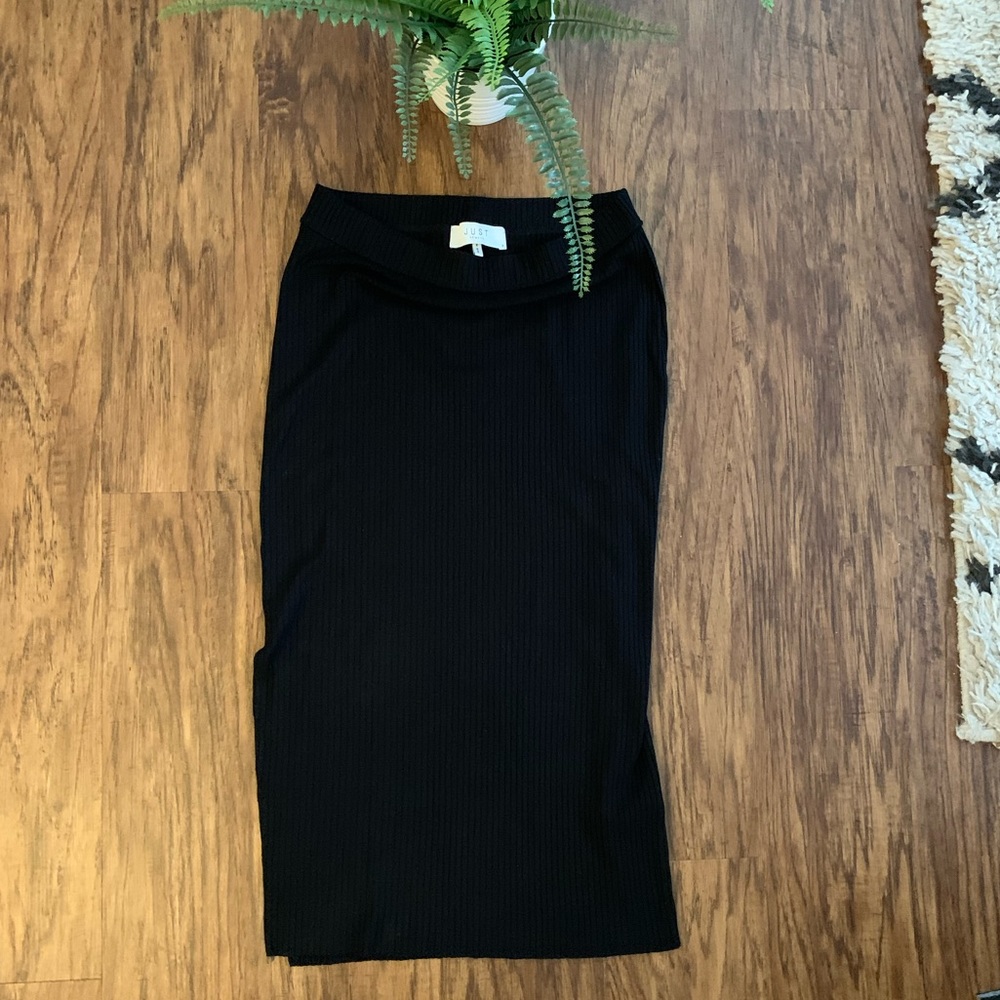 JUST female black pencil skirt